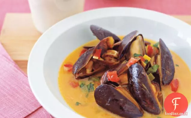 Cozze con patatine al forno