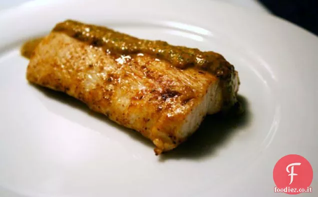 Cena stasera: Mahi Mahi con Pesto di Coriandolo