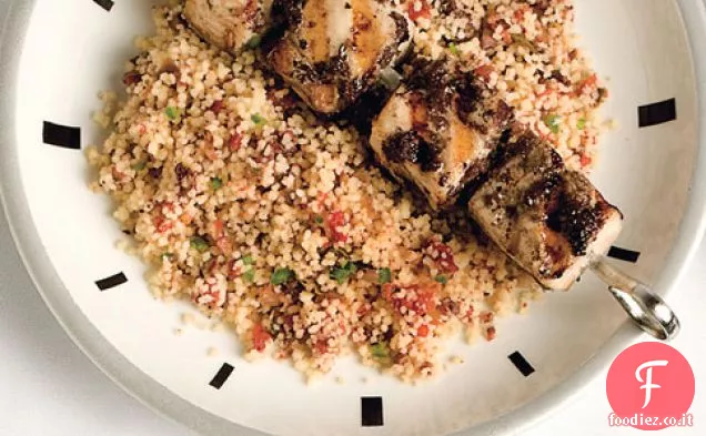 Mahi-Spiedini mahi Con Tapenade e Couscous