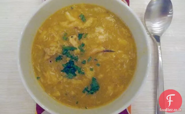 Zuppa di pastinaca e granchio