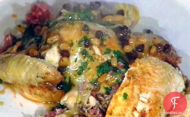 Pollo farcito con Porri (Pollo Imbotito Ai Porri)