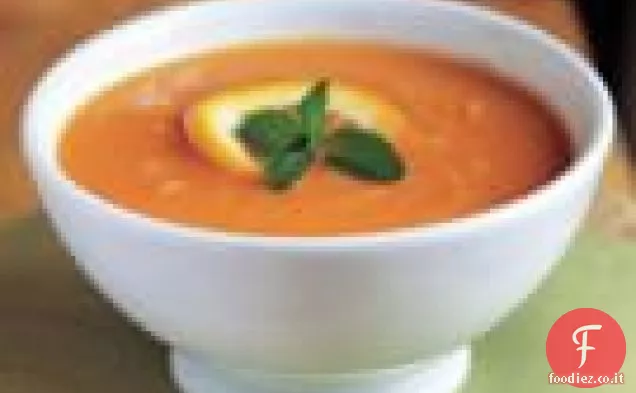 Zuppa di carote con arancia e zenzero