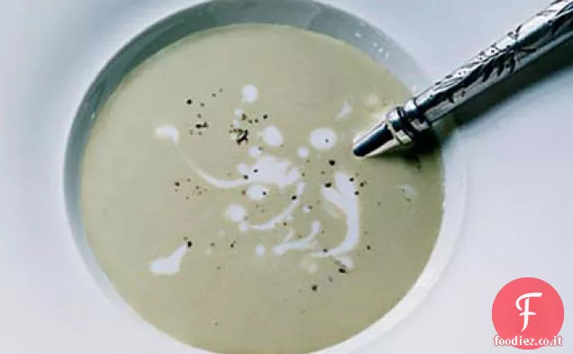 Zuppa cremosa di cipollotto