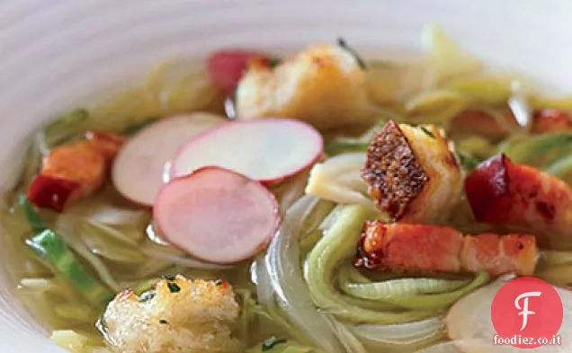 Zuppa di patate e cavoli di campagna