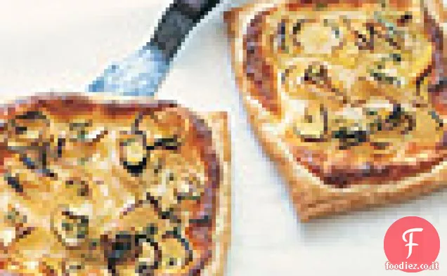 Crostate semplici di Porri e Ricotta