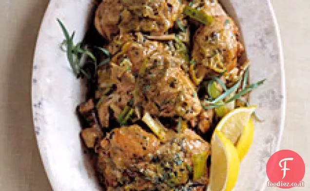 Dragoncello di pollo brasato