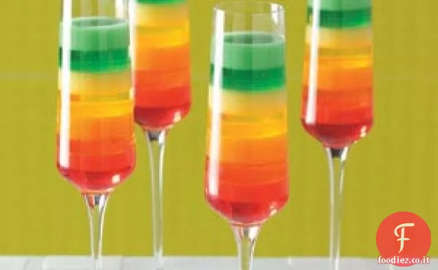 Dessert arcobaleno tropicale