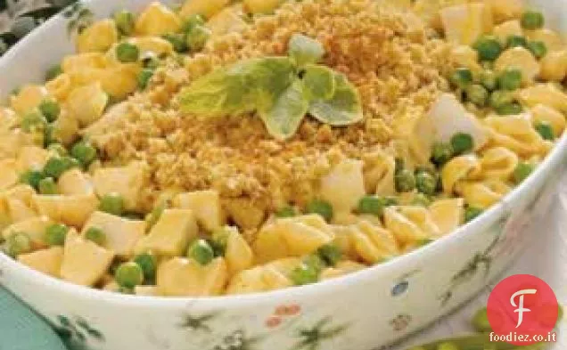 Cena con pollo e conchiglie