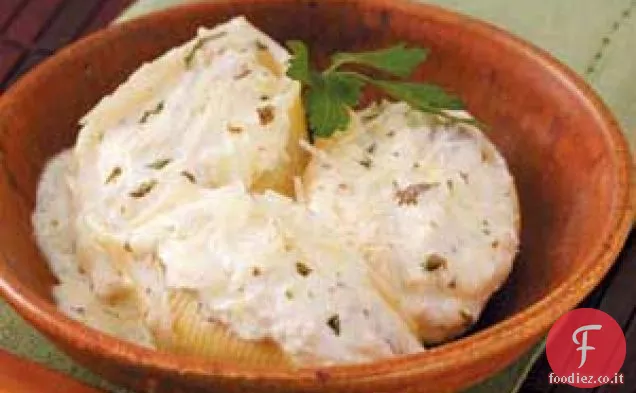 Conchiglie ripiene di pollo e ricotta