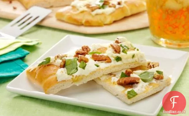 Focaccia Con Ricotta E Basilico