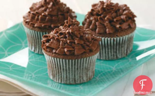Cupcakes al cioccolato con panna acida