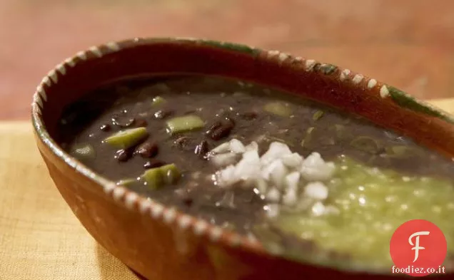 Frijoles Aztecas (fagioli neri con cactus Nopal)
