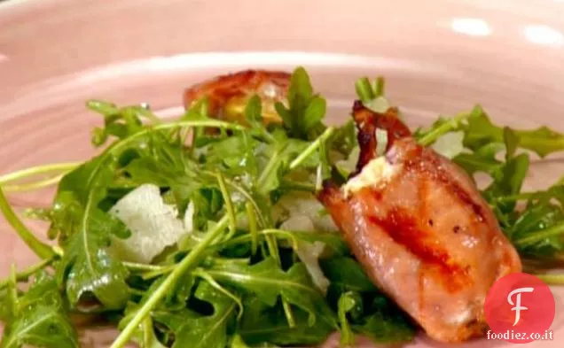 Fichi avvolti in prosciutto grigliato ripieni di formaggio di capra