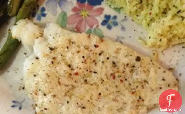 Salsa cremosa al parmigiano per pesce