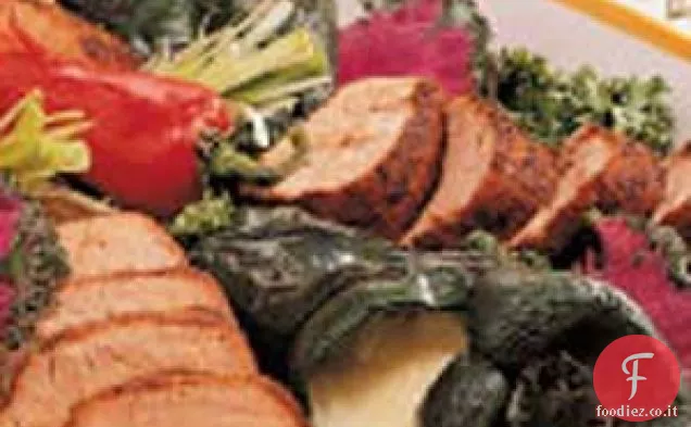 Maiale Alla Griglia E Peperoni Poblano