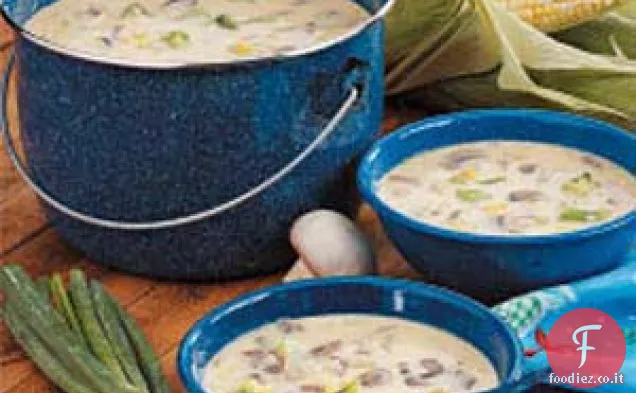 Zuppa di verdure ai funghi