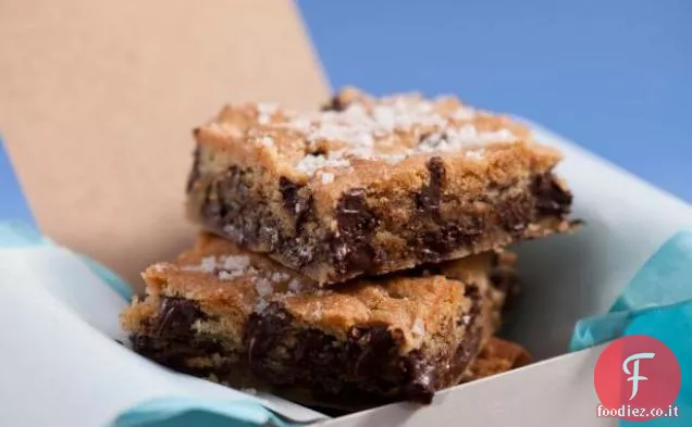Blondies con gocce di cioccolato Fleur de Sel