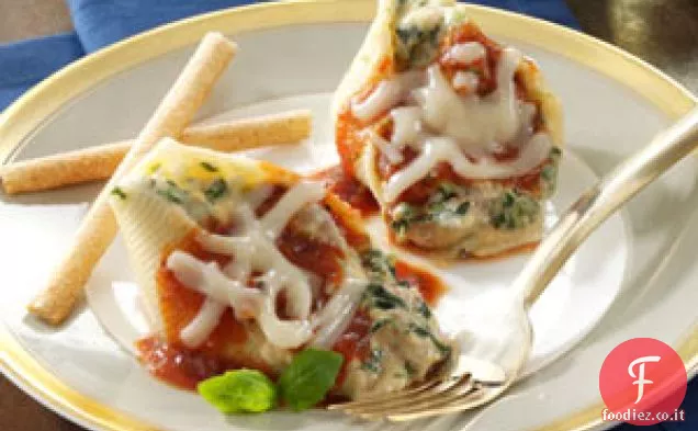 Conchiglie ripiene di formaggio