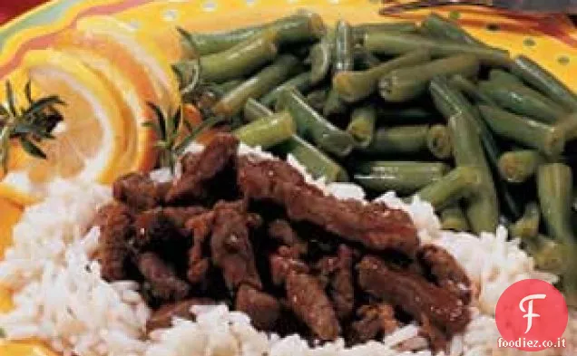 Maiale veloce allo zenzero