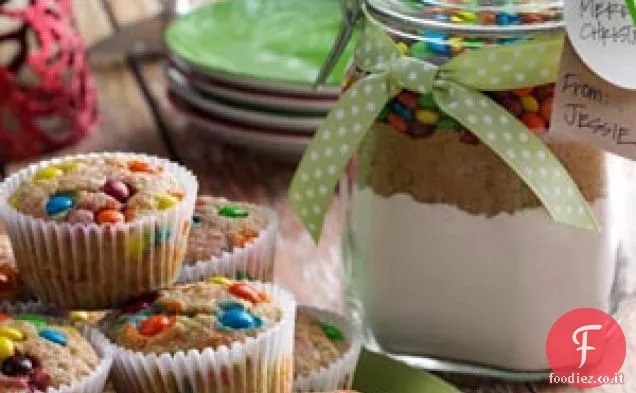 Preparato per muffin con patatine e banana