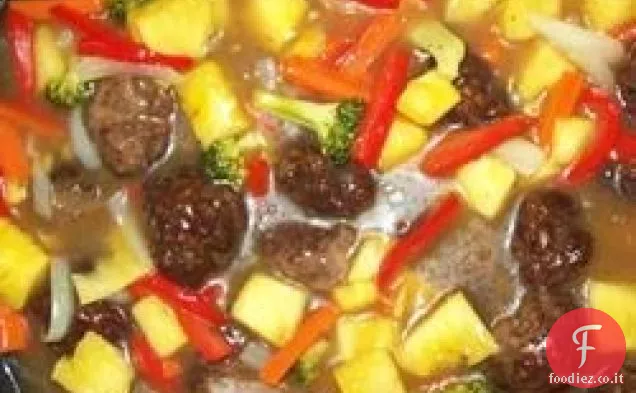 Polpette in Agrodolce (Suan T'ien Niu Jou Po Lo La Tzu)