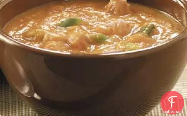 Zuppa cremosa di zucca al curry