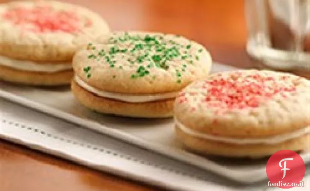 Biscotti sandwich natalizi