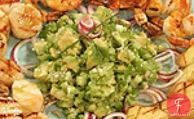 Insalata di crostacei e patate alla griglia