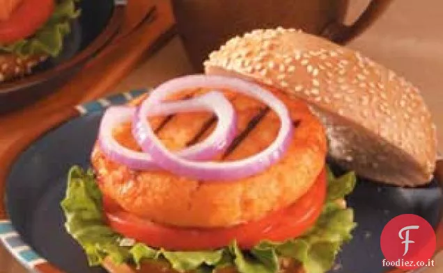 Hamburger di salmone Teriyaki