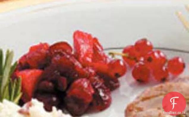 Chutney di mirtilli rossi all'arancia