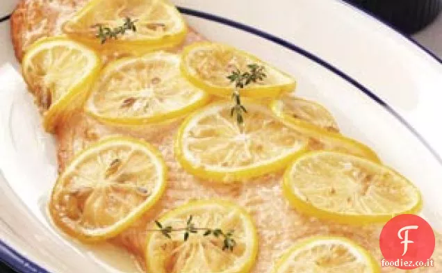 Salmone alla brace di noce americano con salsa tartara