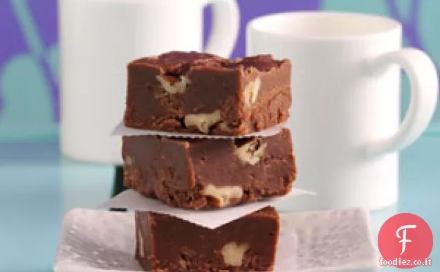 Fudge ai tre cioccolati