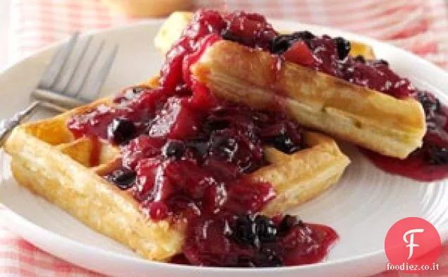 Salsa per colazione al mirtillo/rabarbaro