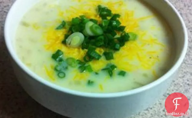 Zuppa di patate e prosciutto facile e deliziosa