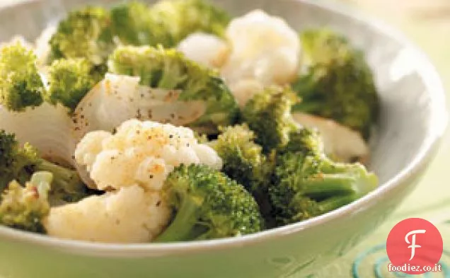 Broccoli e cavolfiori grigliati