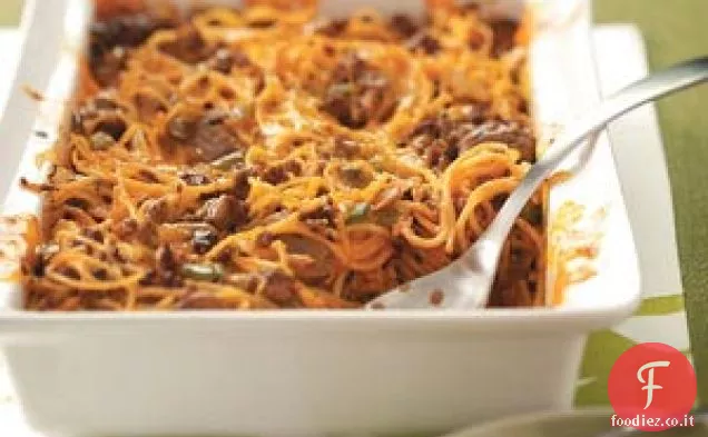 Casseruola Di Spaghetti Di Manzo