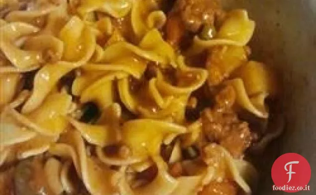 Metti insieme la carne macinata a cottura lenta