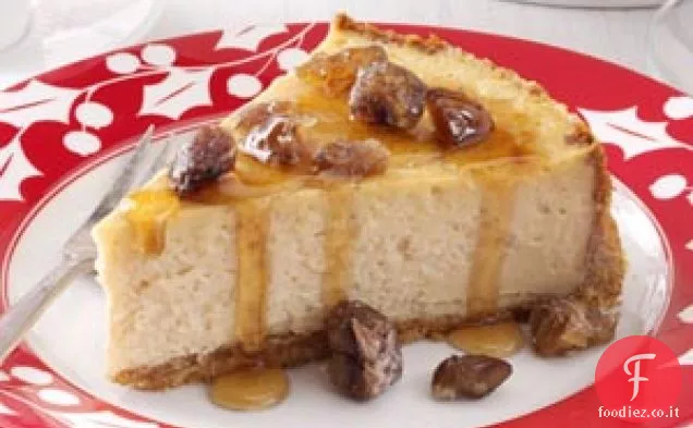 Cheesecake all'acero e castagne