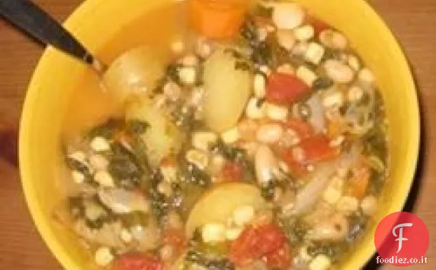 zuppa di fagioli bianchi