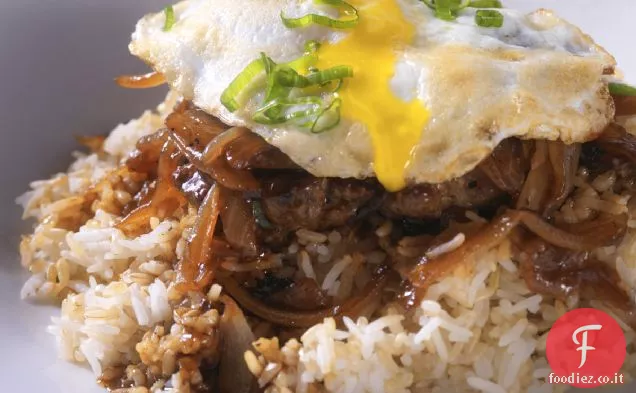 Cipolla caramellata e manzo Loco Moco Ricetta