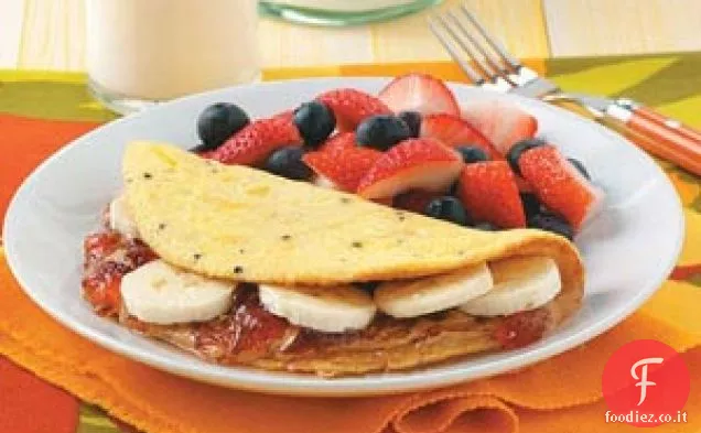 Frittata di burro di arachidi e gelatina