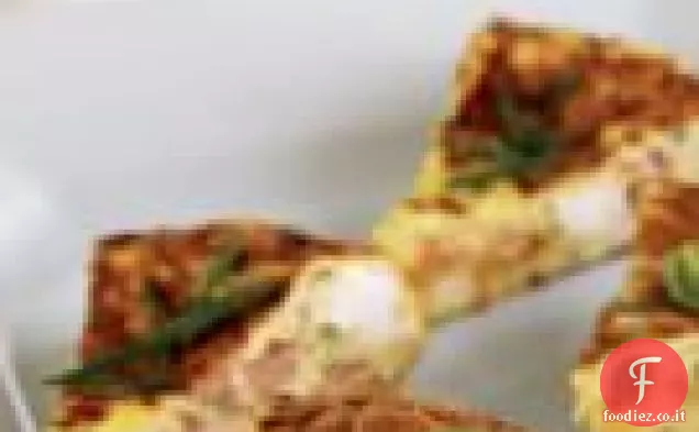 Frittata di cipollotto e salmone affumicato