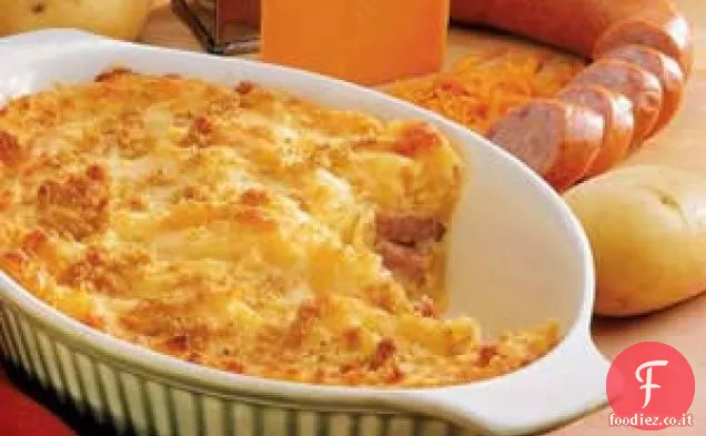 Patate Al Forno Con Salsiccia Affumicata