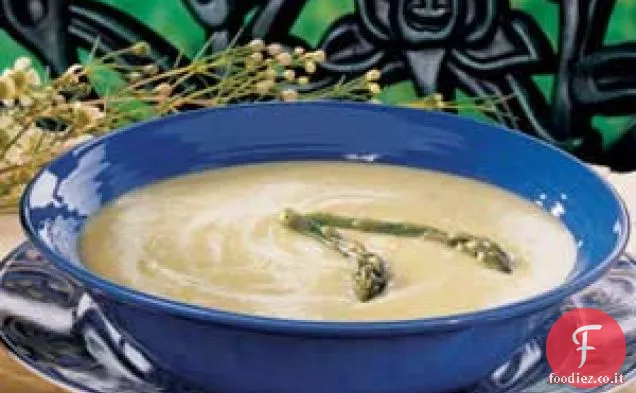 Zuppa di asparagi e brie