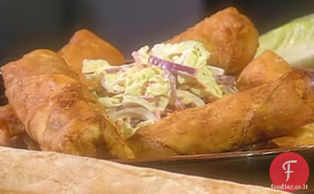 Involtini di uova di maiale tirate