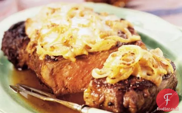 Bistecca alla costola di cipolla francese