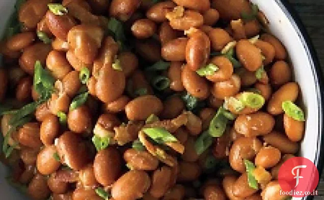 Fagioli Pinto con Pancetta e Scalogno