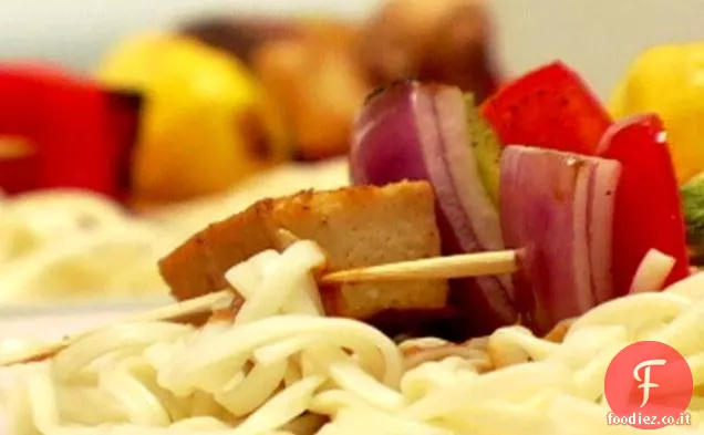 Spiedini Satay Di Verdure (o Gamberetti).