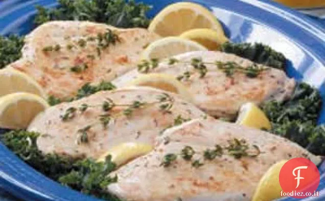 Pollo alle erbe di limone facile