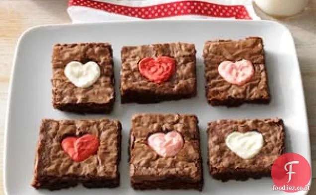 Brownies del cuore di San Valentino